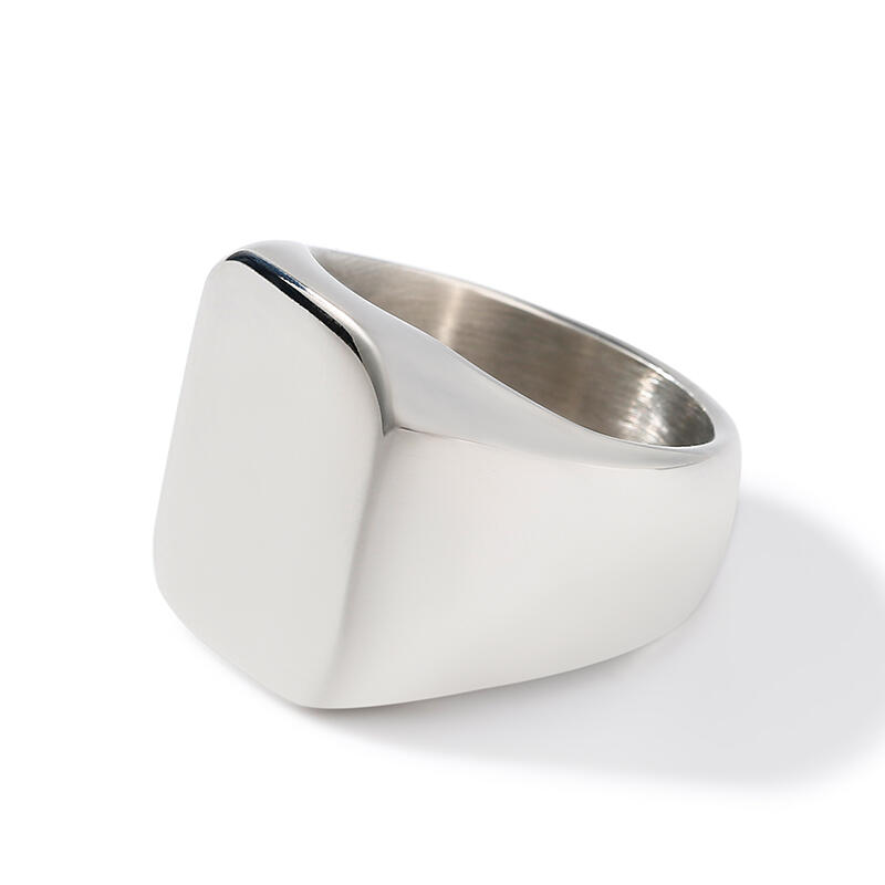 Et maison High Polished Stainless Steel Men's Ring