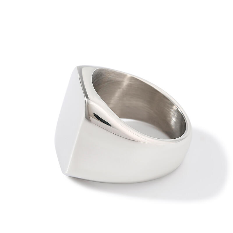 Et maison High Polished Stainless Steel Men's Ring
