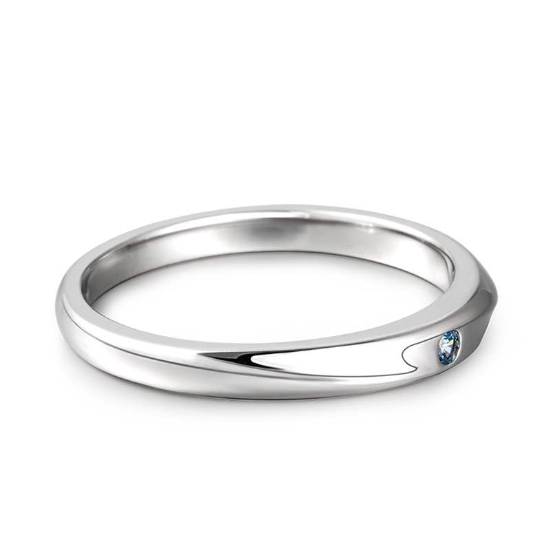 Et maison "True Love is Forever" Sterling Silver Men's Band