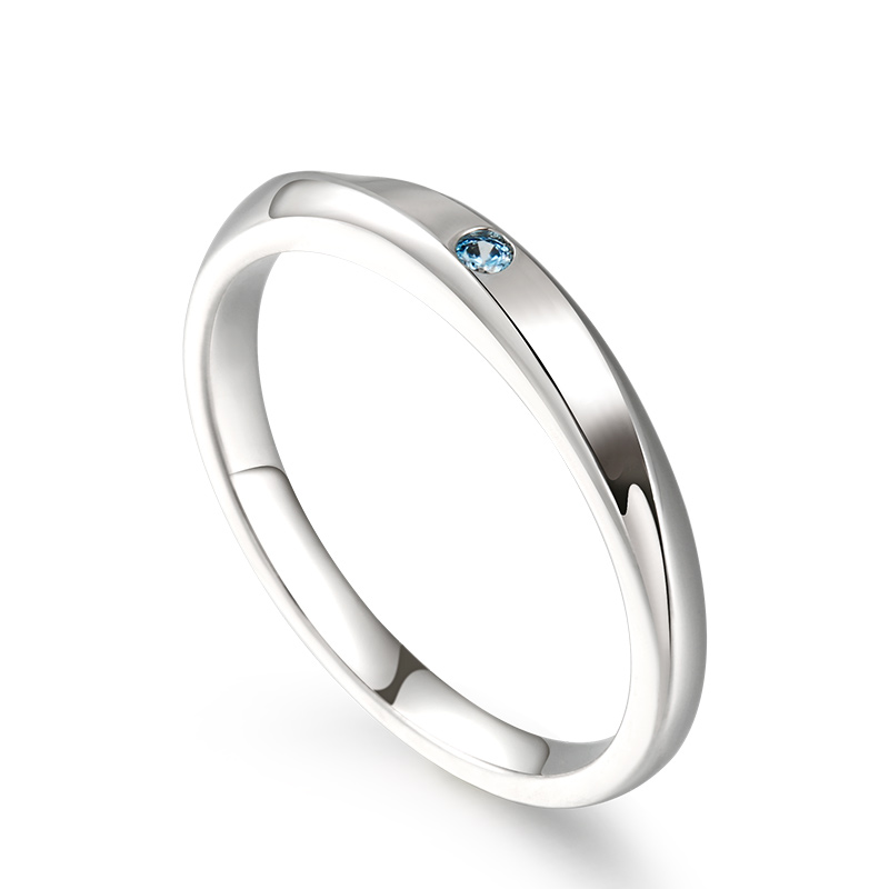 Et maison "True Love is Forever" Sterling Silver Men's Band