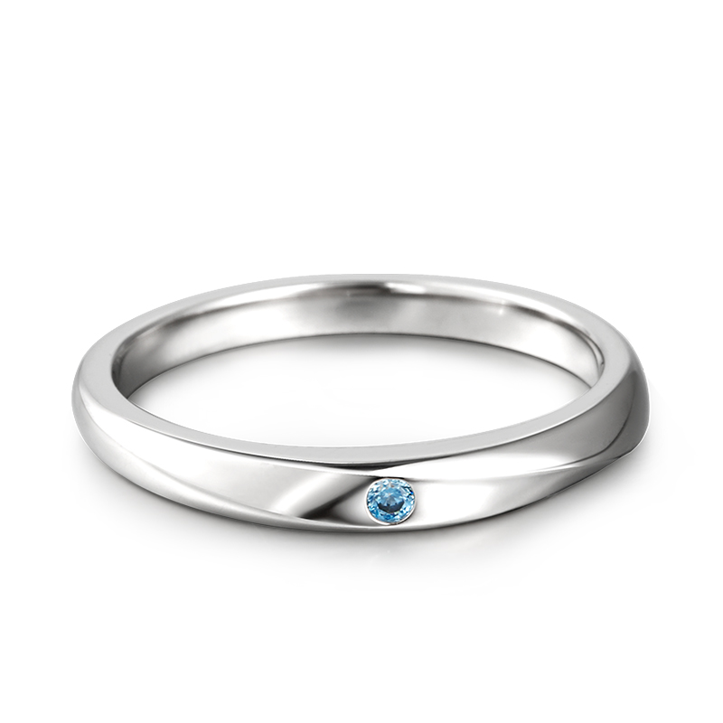 Et maison "True Love is Forever" Sterling Silver Men's Band