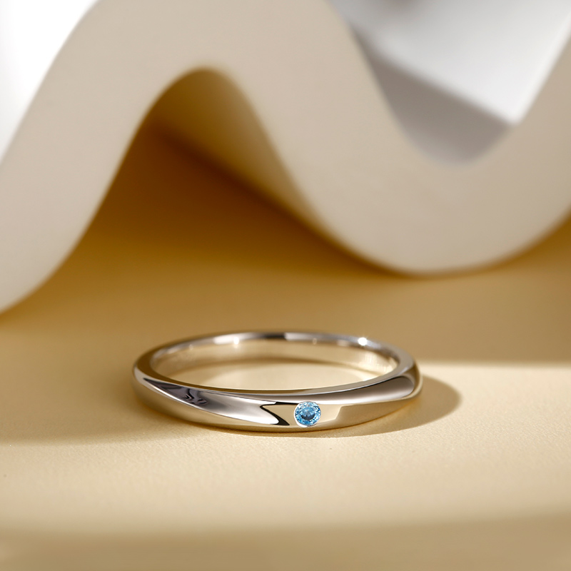 Et maison "True Love is Forever" Sterling Silver Men's Band