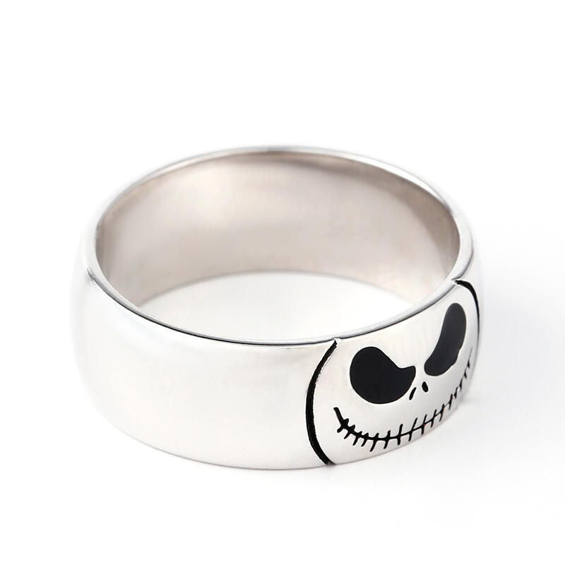 Et maison Cute Skull Design Sterling Silver Men's Band